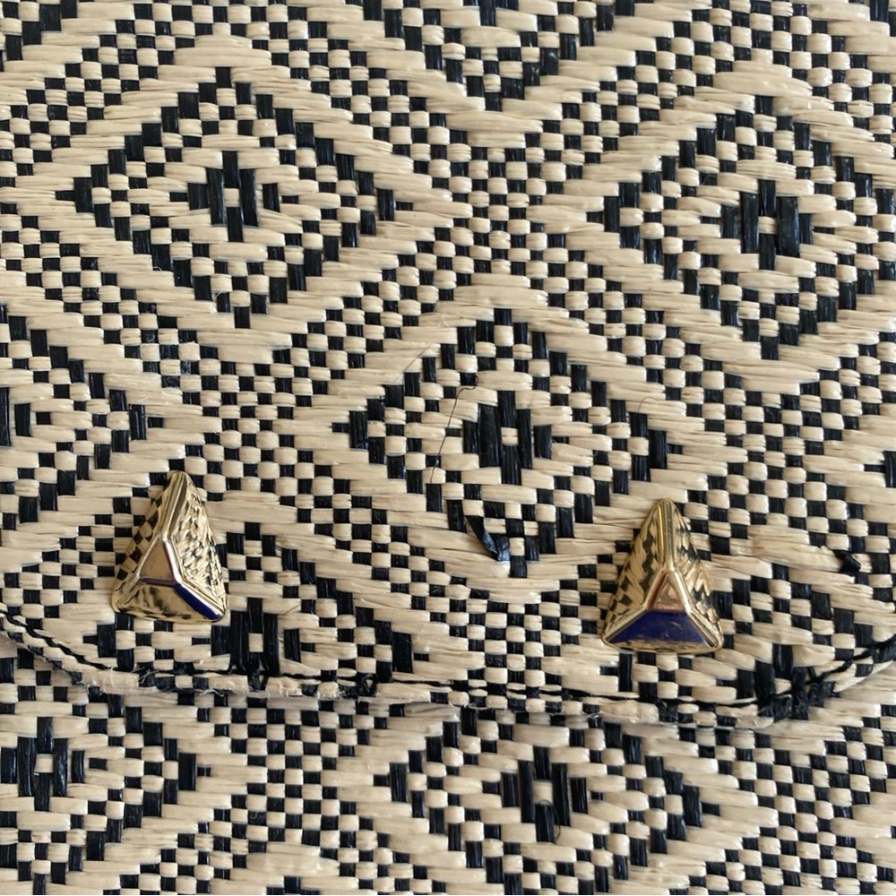 Stella And Dot Stylish Geometric Patterned Clutch - image 2